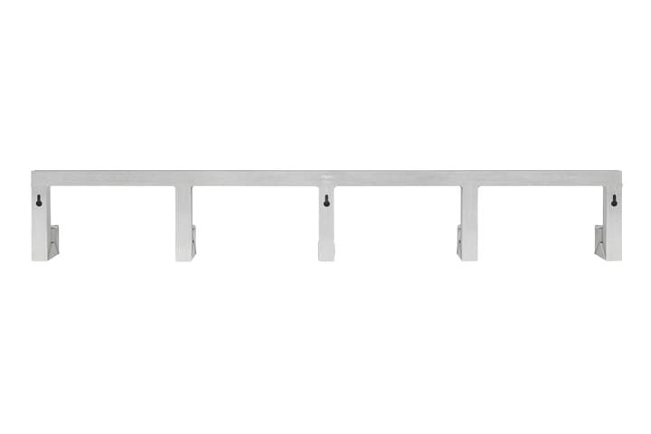 Tig Quintuple knagg 115 cm, Børstet aluminium Hem