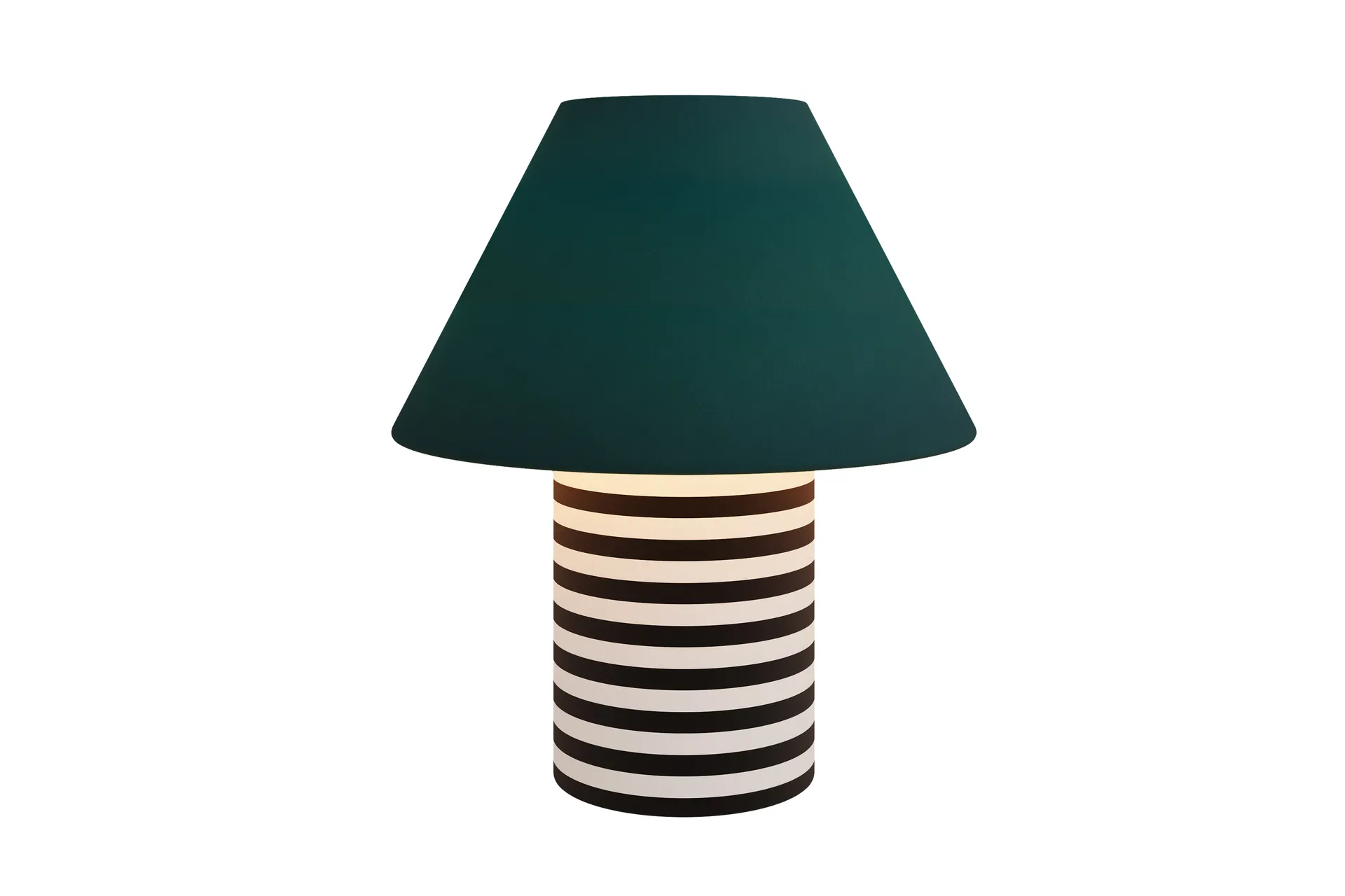 Toto bordlampe Large 64 cm, Pine-black & white stripes Hem