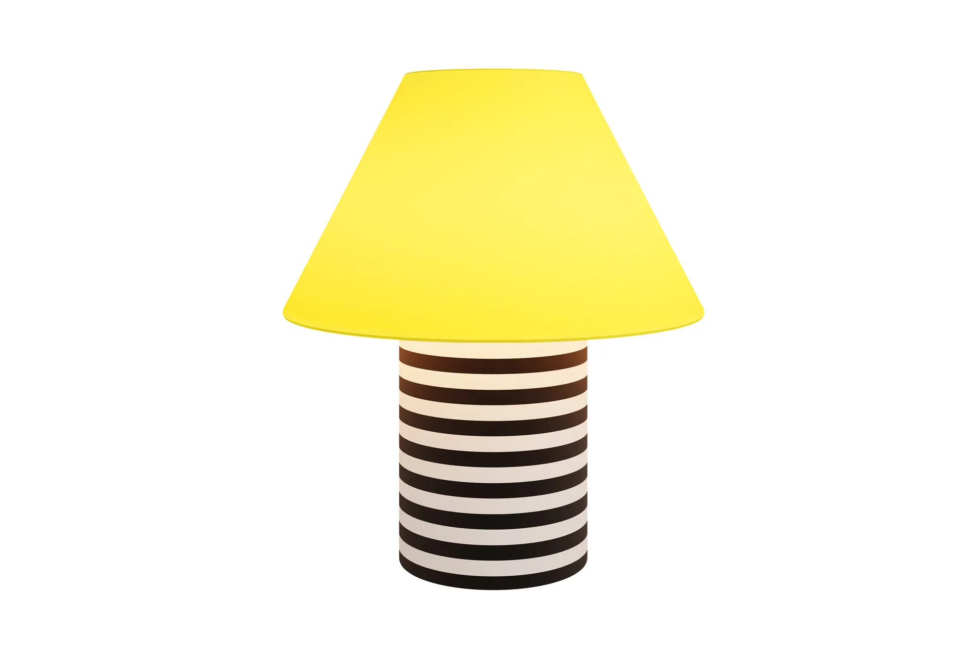 Toto bordlampe Large 64 cm, Wax yellow-black & white stripes Hem