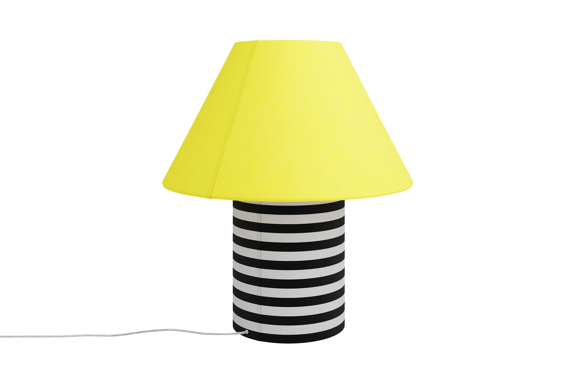 Toto bordlampe Large 64 cm, Wax yellow-black & white stripes Hem