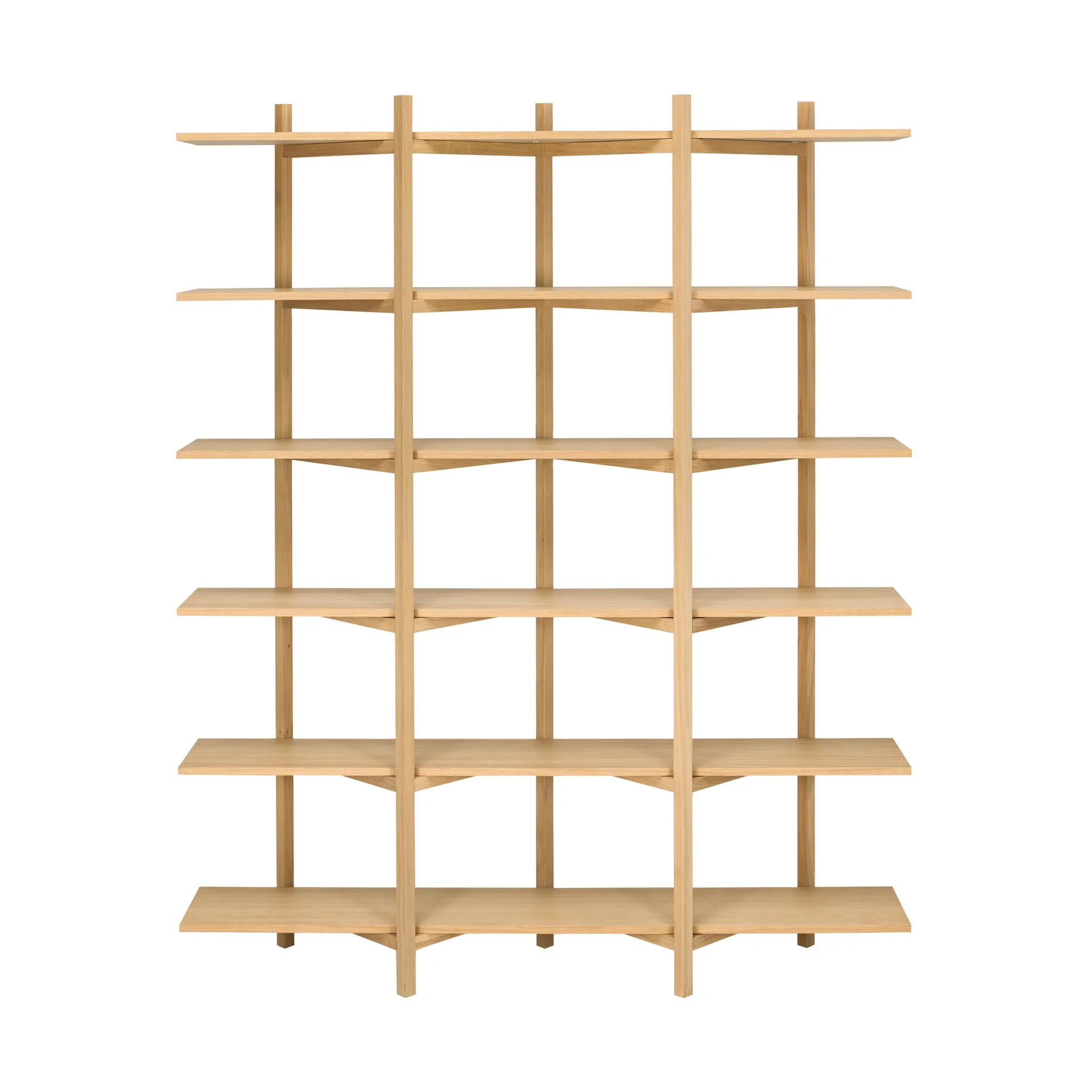 Zig Zag hylle High 175x214 cm, Eik Hem