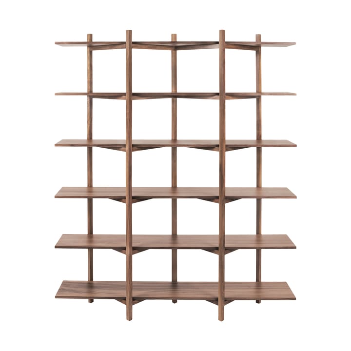 Zig Zag hylle High 175x214 cm - Valnøtt - Hem