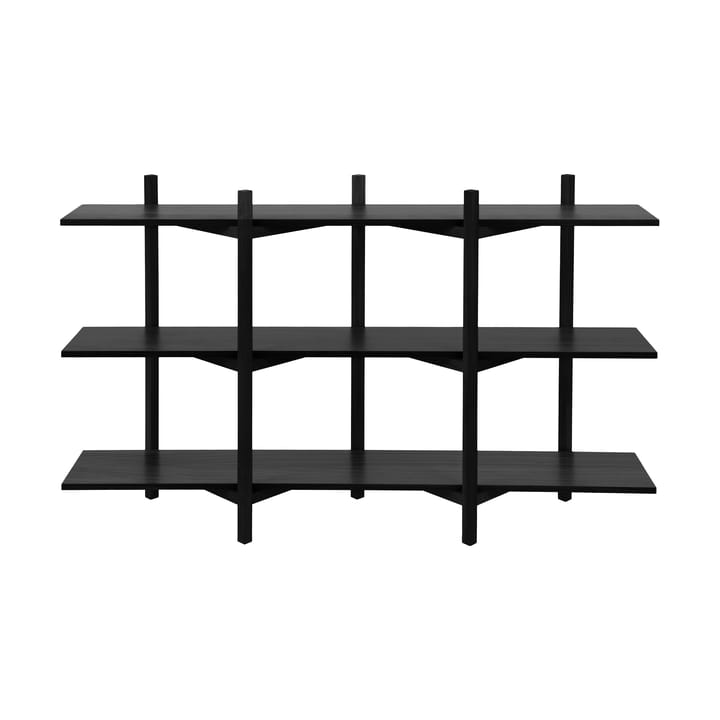 Zig Zag hylle Low 175x100 cm - Black - Hem