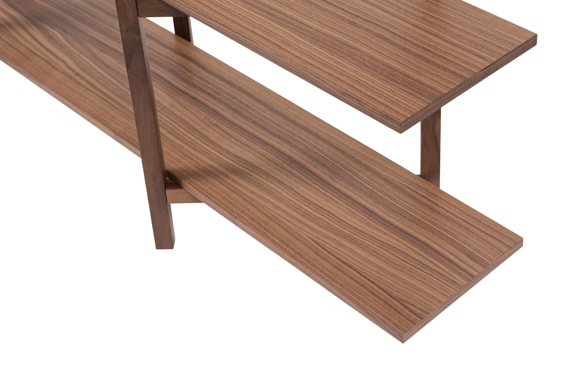 Zig Zag hylle Low 175x100 cm, Valnøtt Hem