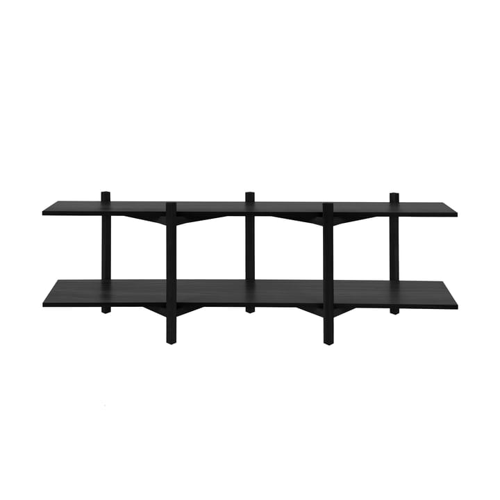 Zig Zag hylle Media 194x57 cm - Black - Hem