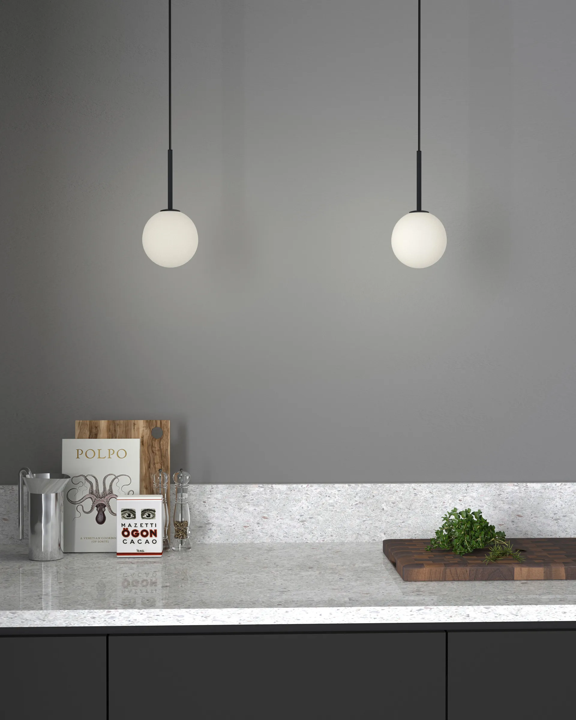 Ballon pendel, Mattsvart Herstal