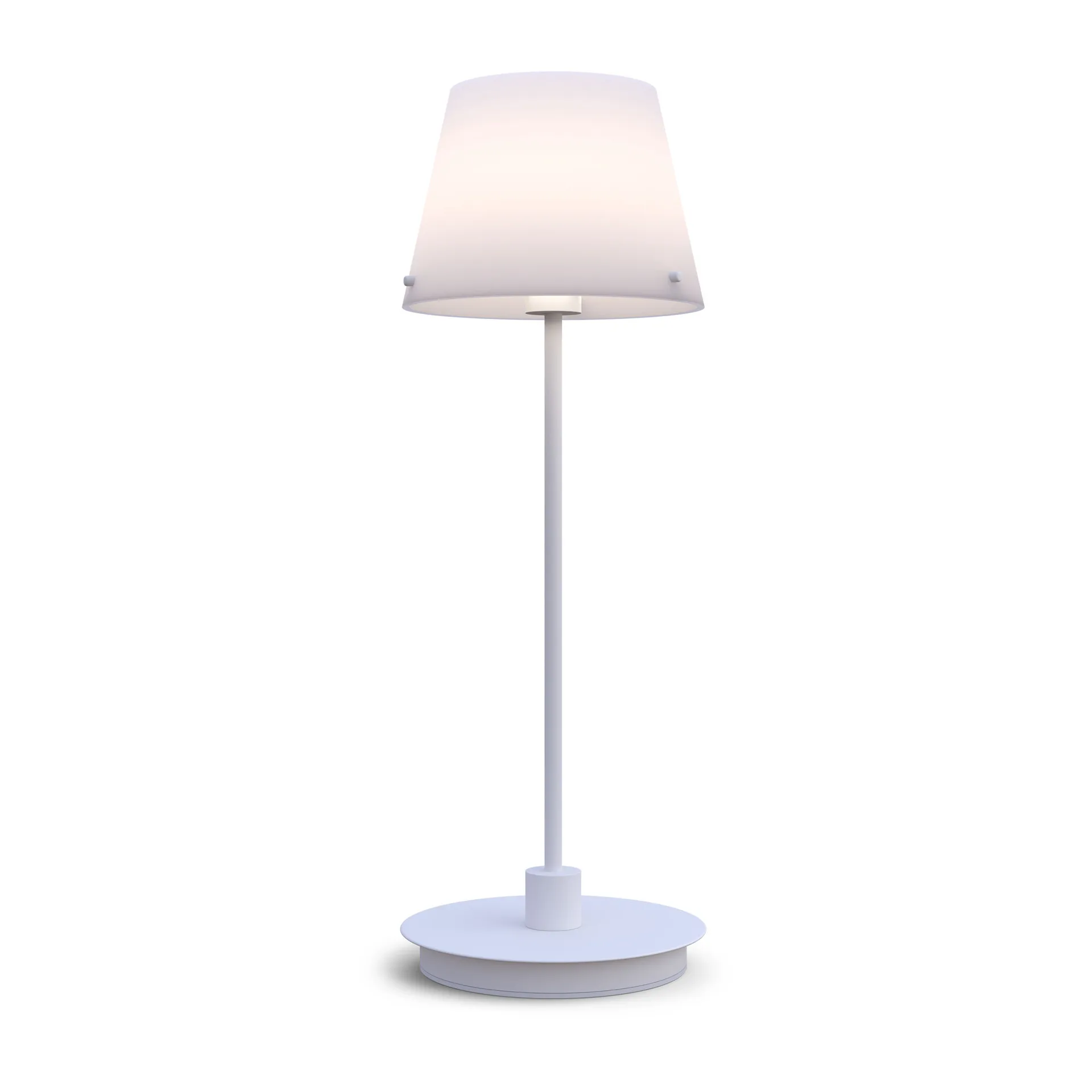 Gil iI Grande bordlampe, Hvit-opalglass Herstal