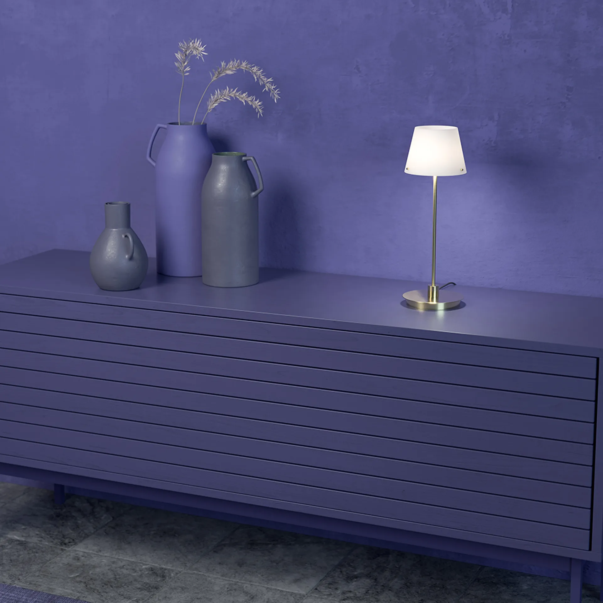 Gil iI Grande bordlampe, Messing Herstal