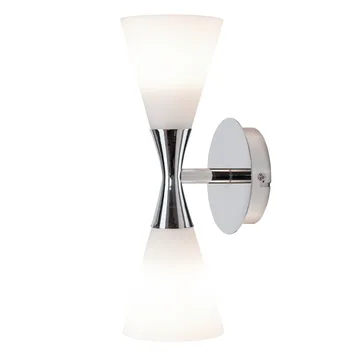 Harlekin duo vegglampe - krom-hvit - Herstal