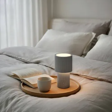 Iluma bordlampe portabel - Sølv - Herstal
