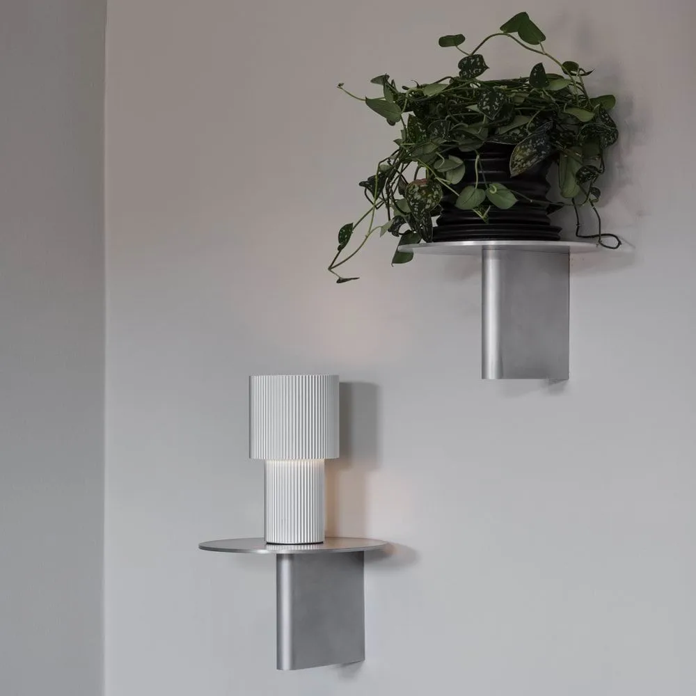 Iluma bordlampe portabel, Sølv Herstal