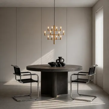 Manola 12 lysekrone - Satin brass - Herstal