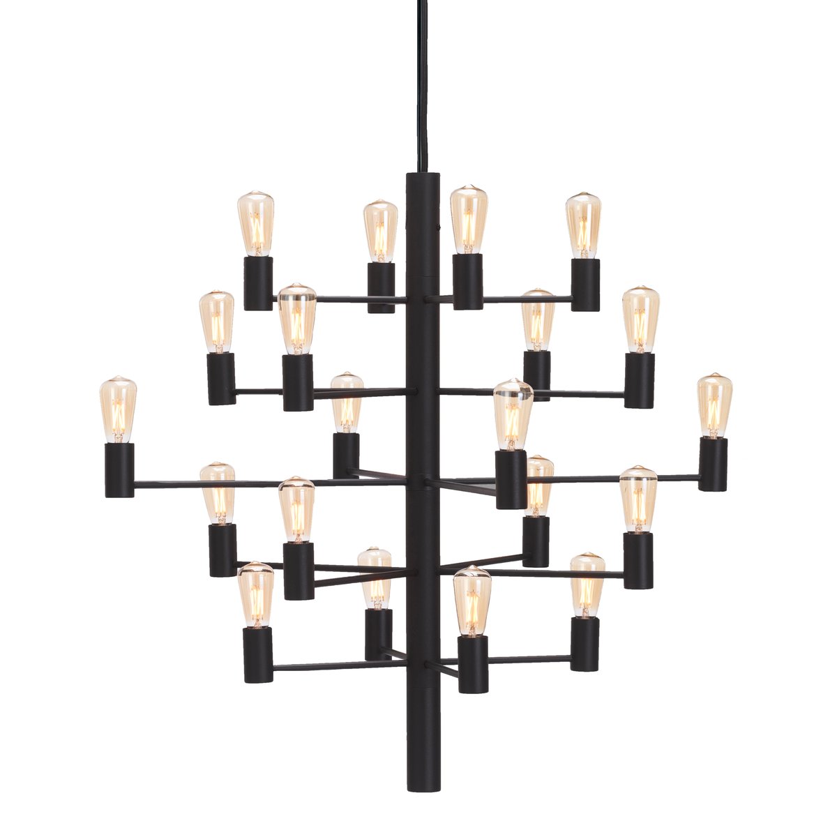 Herstal Manola 20 lysekrone svart | Skandinavisk Design | Taklamper & Pendler | Svart