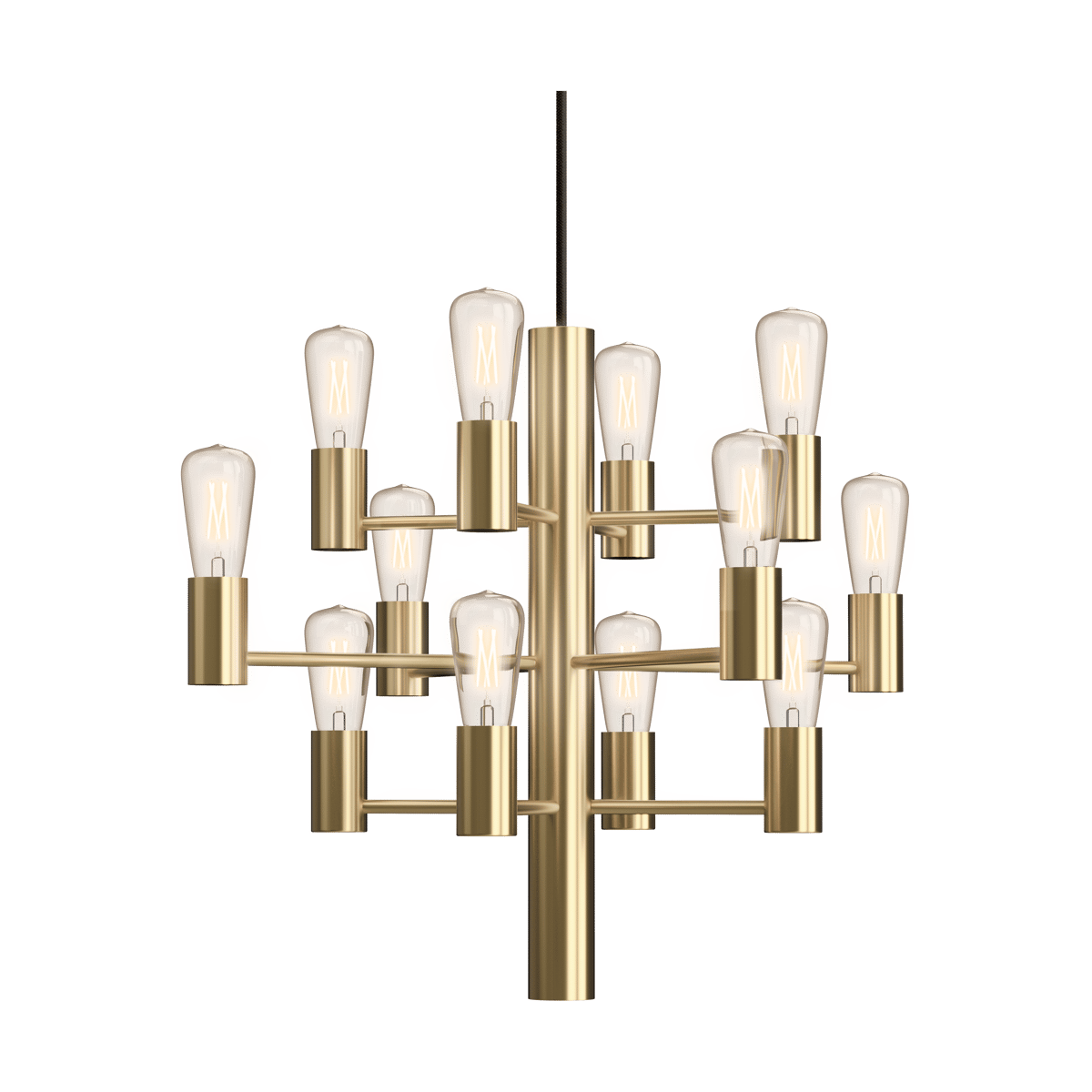 Bilde av Herstal Manola Mini 12 lysekrone Satin-messing