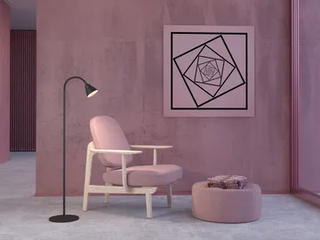 Relief stålampe 10W - Matt svart-gråbeige - Herstal