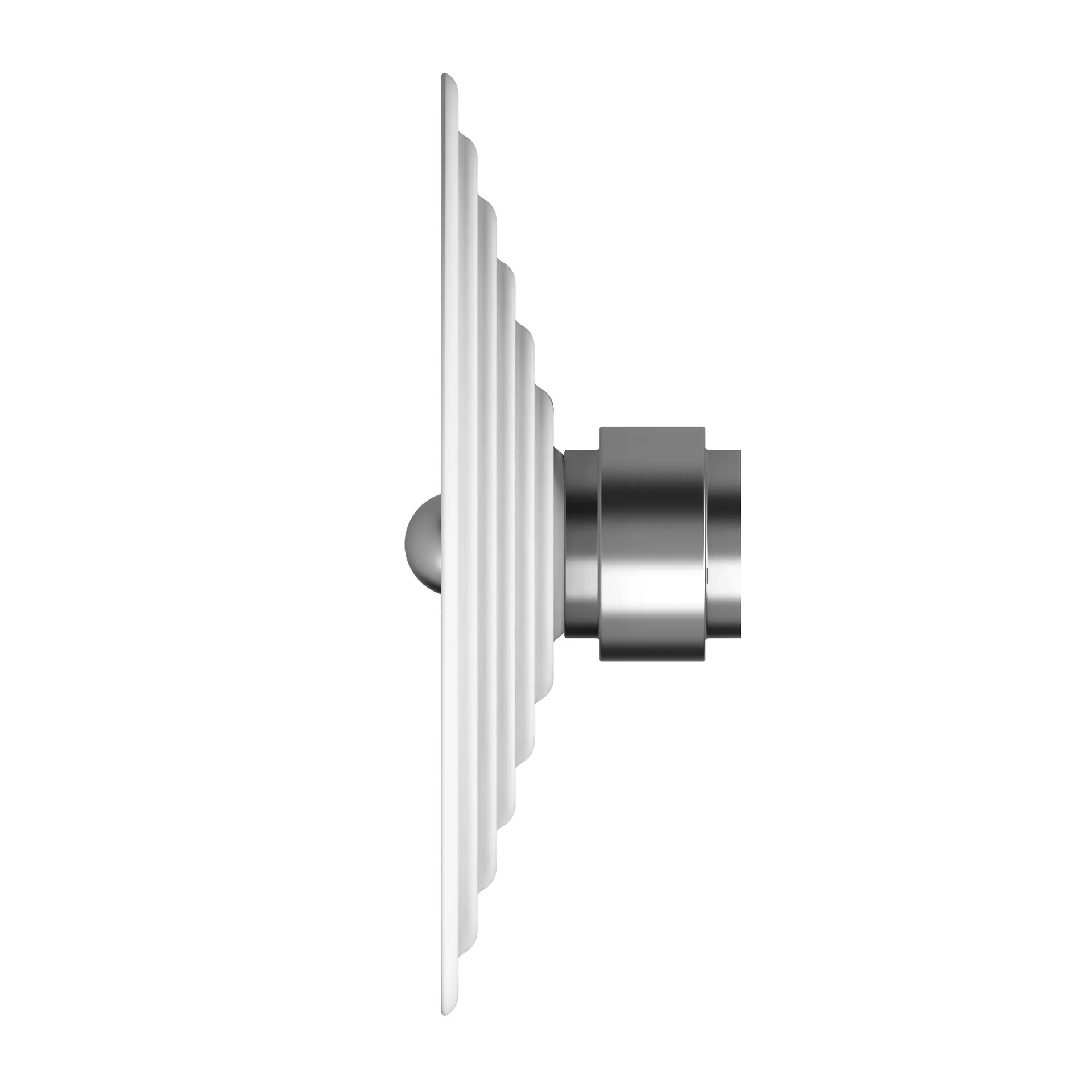 Sound vegglampe medium, Matt hvit Herstal