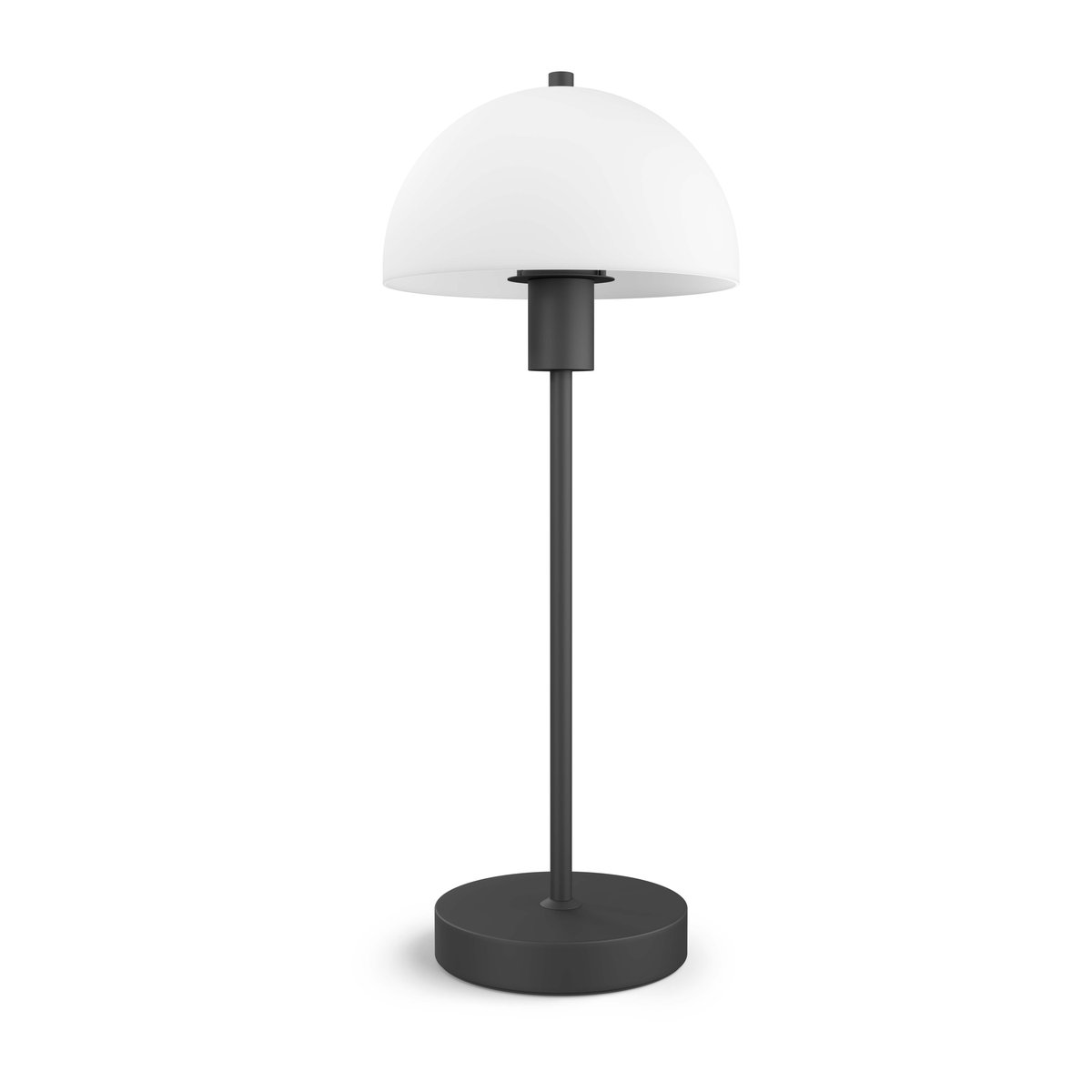 Bilde av Herstal Vienda bordlampe 50 cm Svart-opalglass