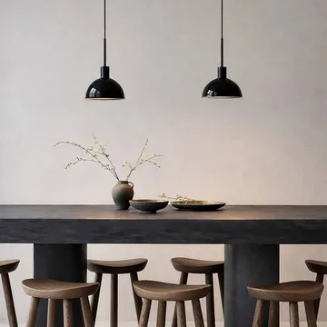 Vienda pendel - Blank svart - Herstal