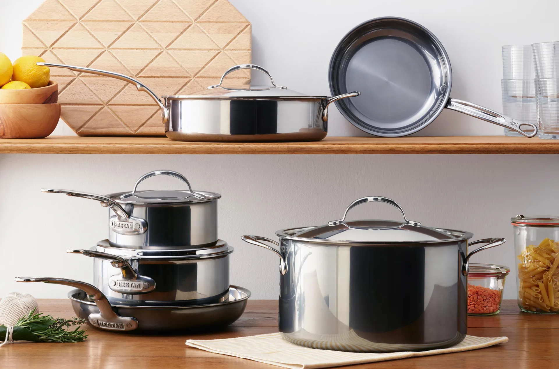 Hestan Nanobond gryte- og stekepannesett, 10 deler Hestan