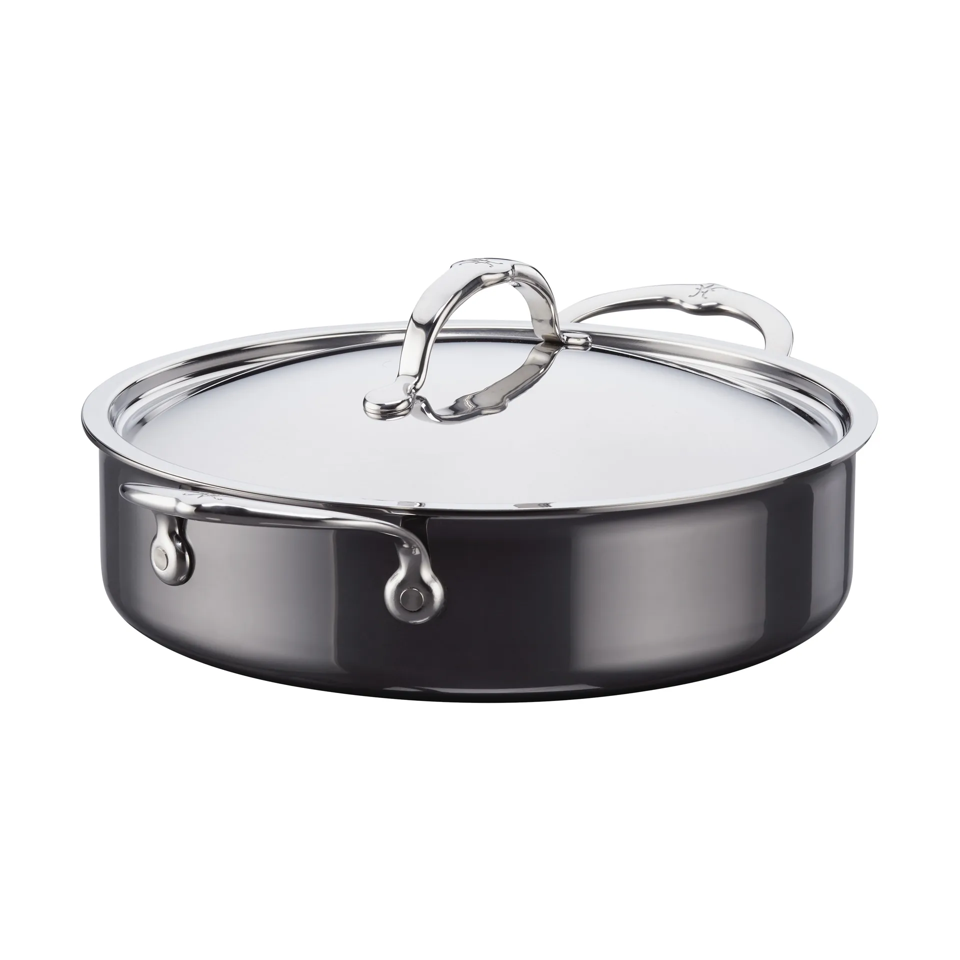 Hestan Nanobond sauteuse med lokk 26 cm, Rustfritt stål Hestan