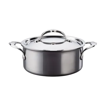 Hestan Nanobond suppegryte med lokk 2,8 L - Rustfritt stål - Hestan