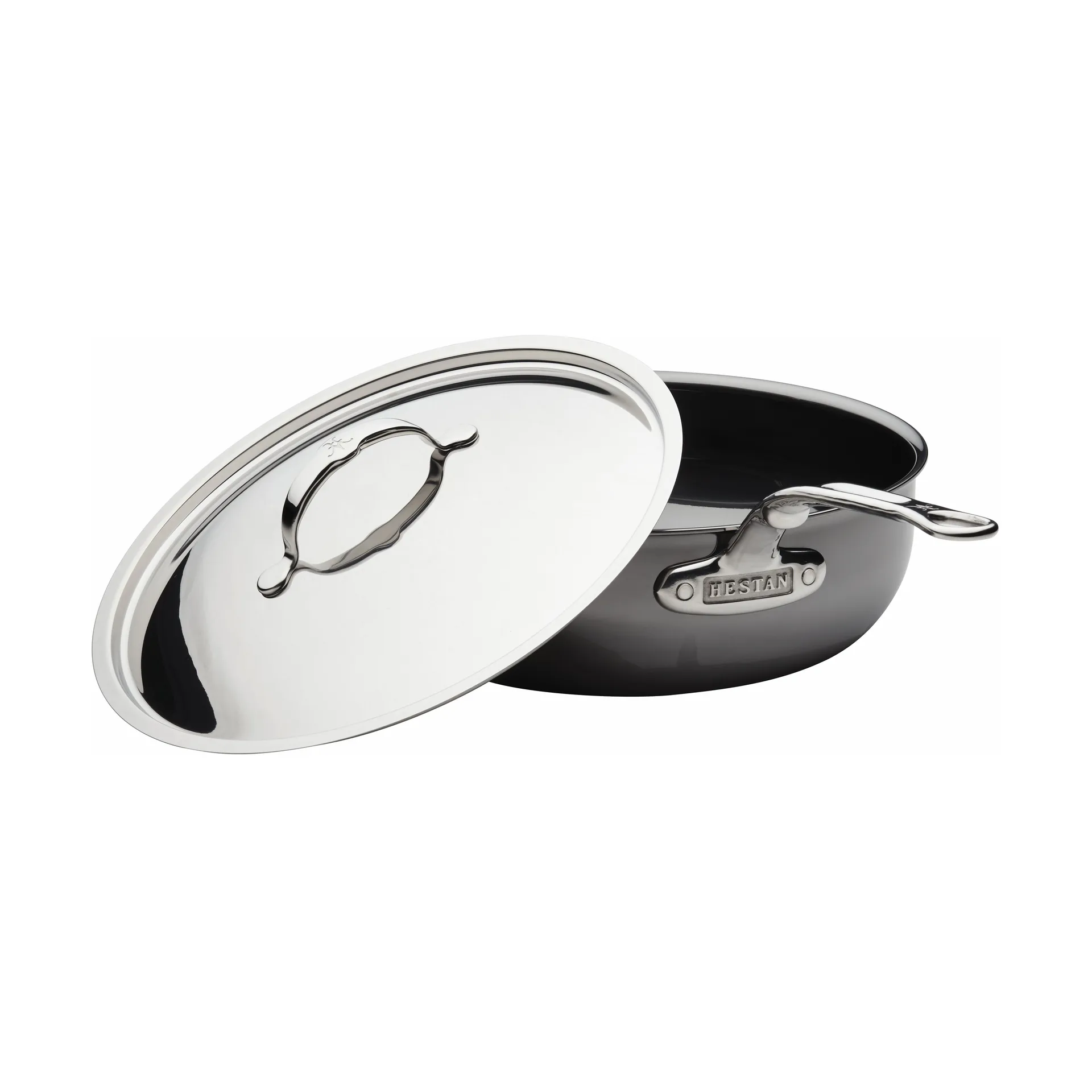 Hestan Nanobond traktørpanne med lokk 4,7 L, Rustfritt stål Hestan