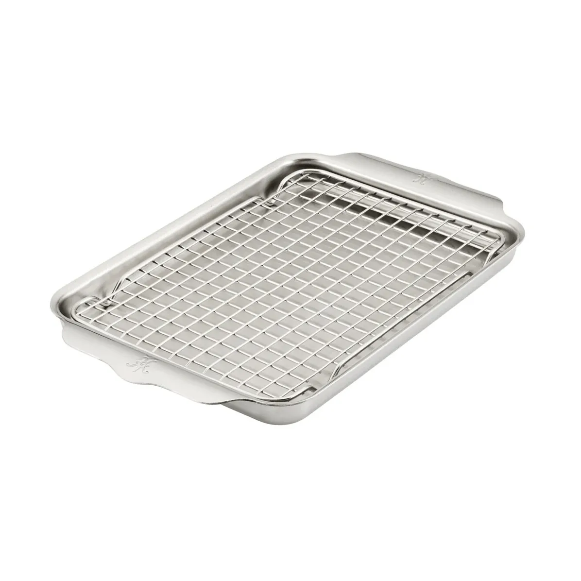 Hestan OvenBond kvadratpanne med stekerist, Rustfritt stål, 24x39 cm Hestan