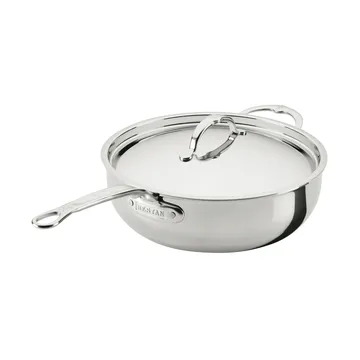 Hestan ProBond Luxe allroundpanne med lokk - Rustfritt stål, hjelpekshåndtak - Hestan