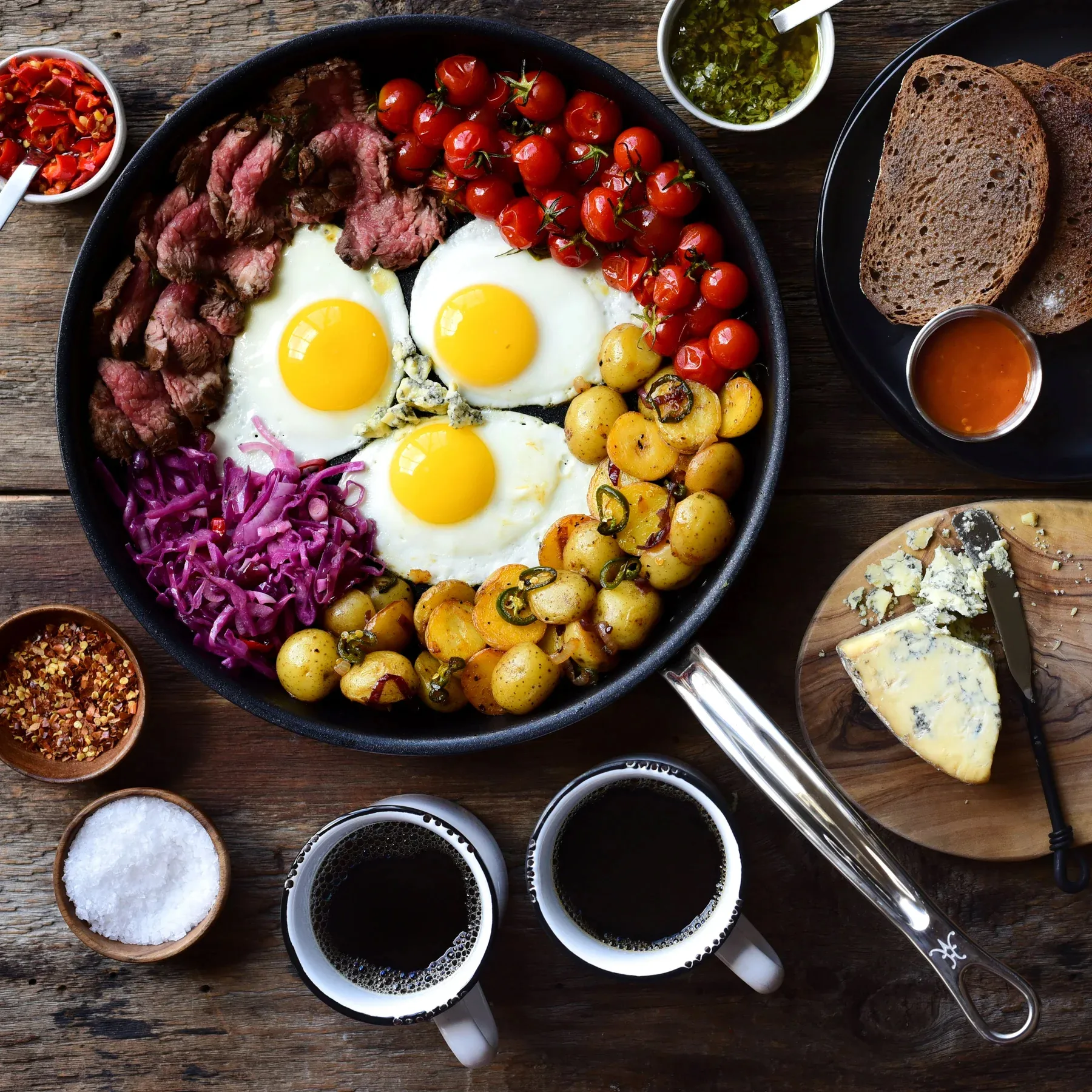 Hestan Probond non stick stekepanne 32 cm, Rustfritt stål Hestan