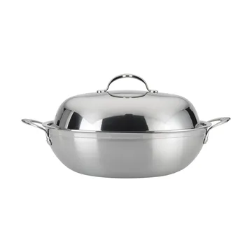 Hestan Probond wok med lokk 36 cm - Rustfritt stål - Hestan