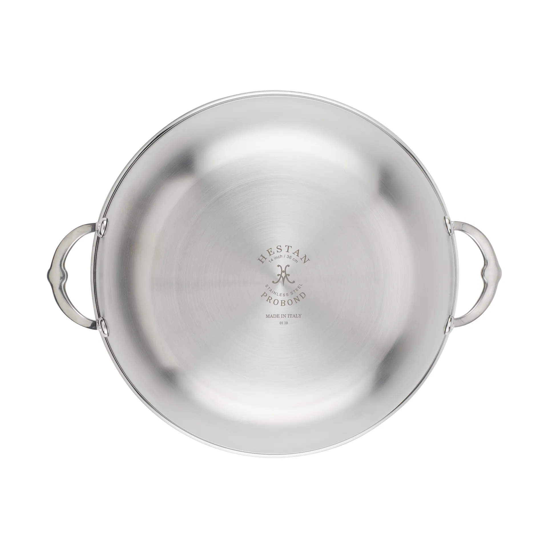 Hestan Probond wok med lokk 36 cm, Rustfritt stål Hestan