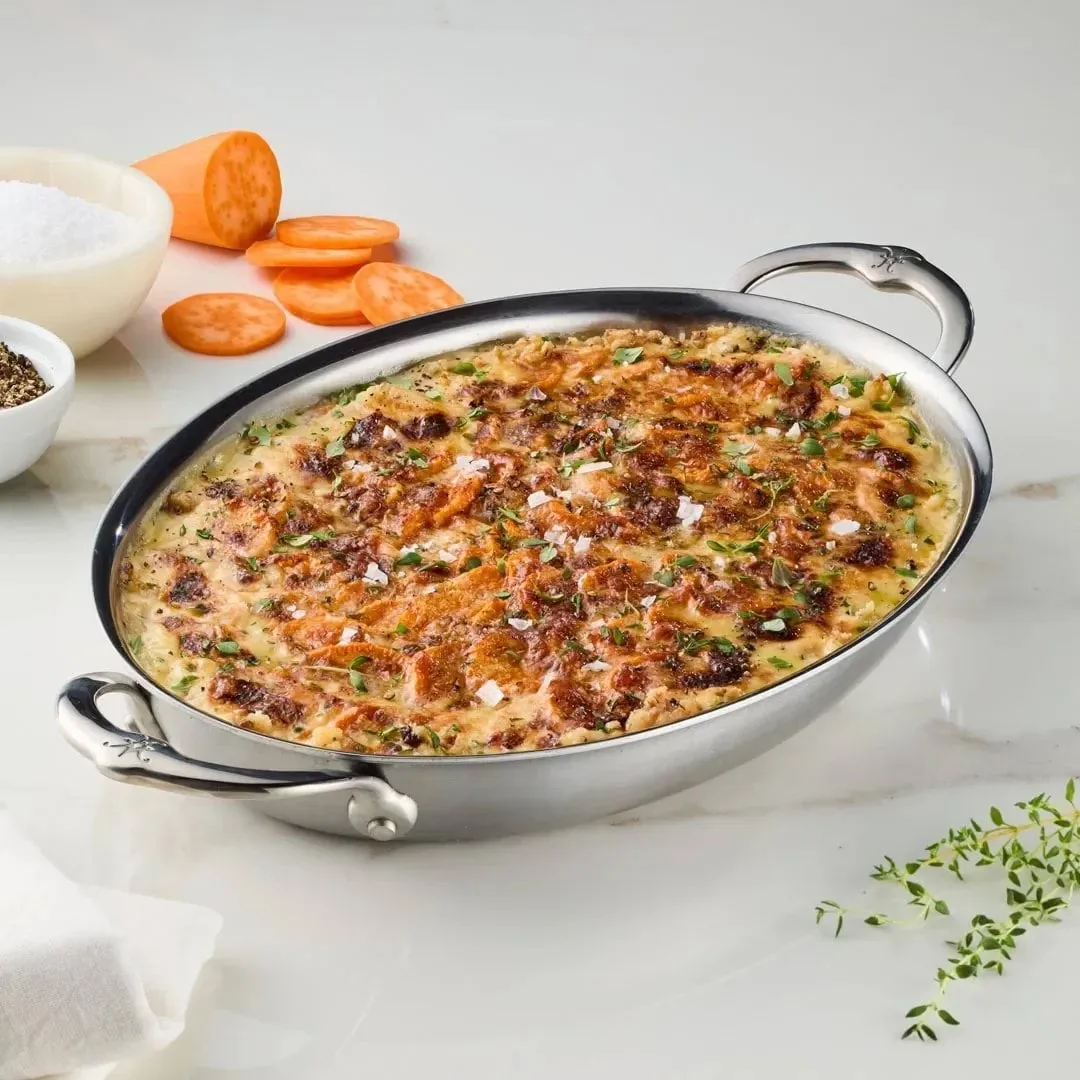 Hestan Provisions oval gratengform, Åpen, 30x21 cm Hestan