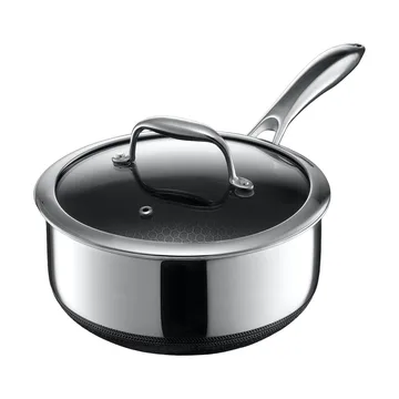 Hexclad gryte med lokk hybrid - 2,8 L - Hexclad