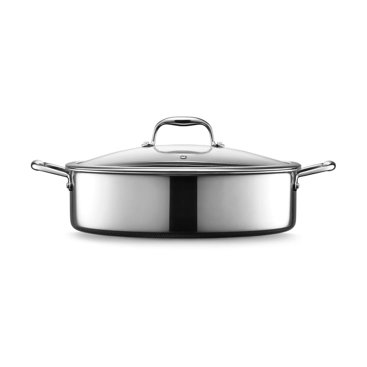 Hexclad hybrid sautépanne 6,6 L, Sølv Hexclad