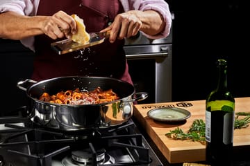 Hexclad hybrid sautépanne 6,6 L - Sølv - Hexclad