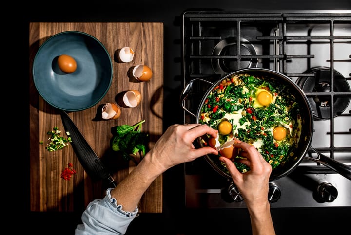 Hexclad hybrid sautépanne 6,6 L, Sølv Hexclad