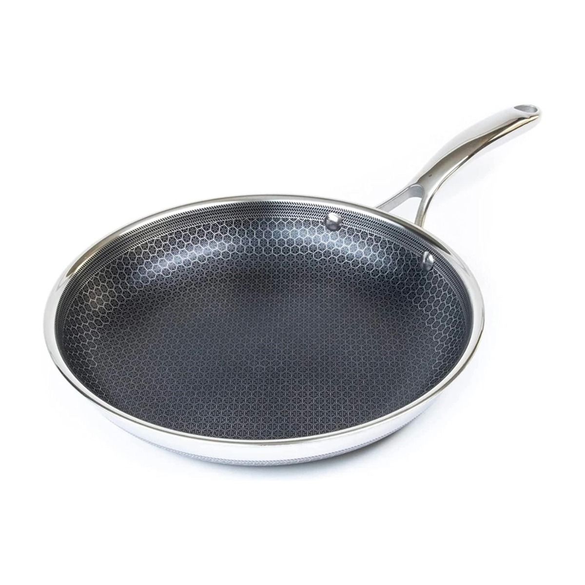Hexclad Hybrid stekepanne 26 cm Rustfritt stål-svart