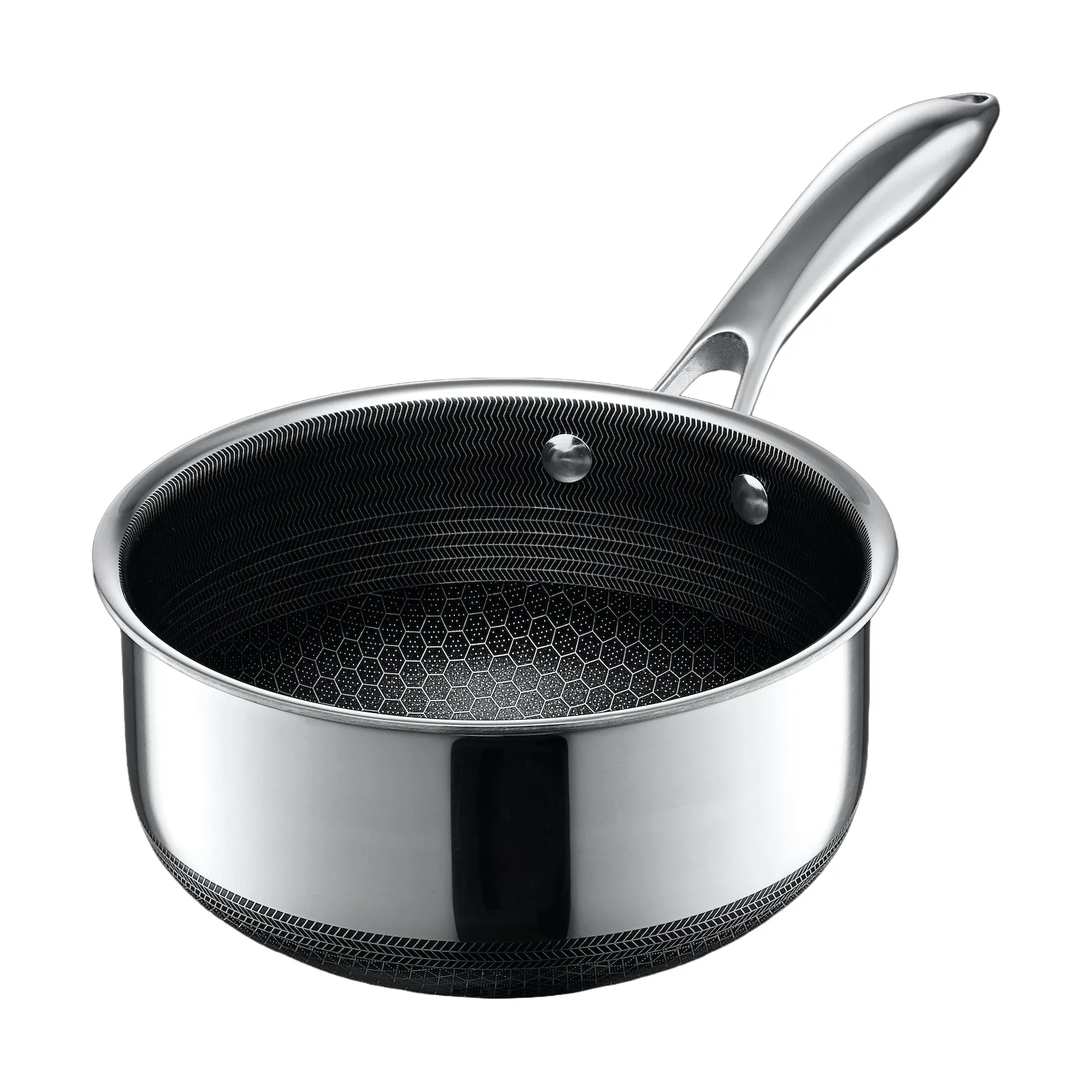 Hexclad kjele med lokk, 2 l Hexclad