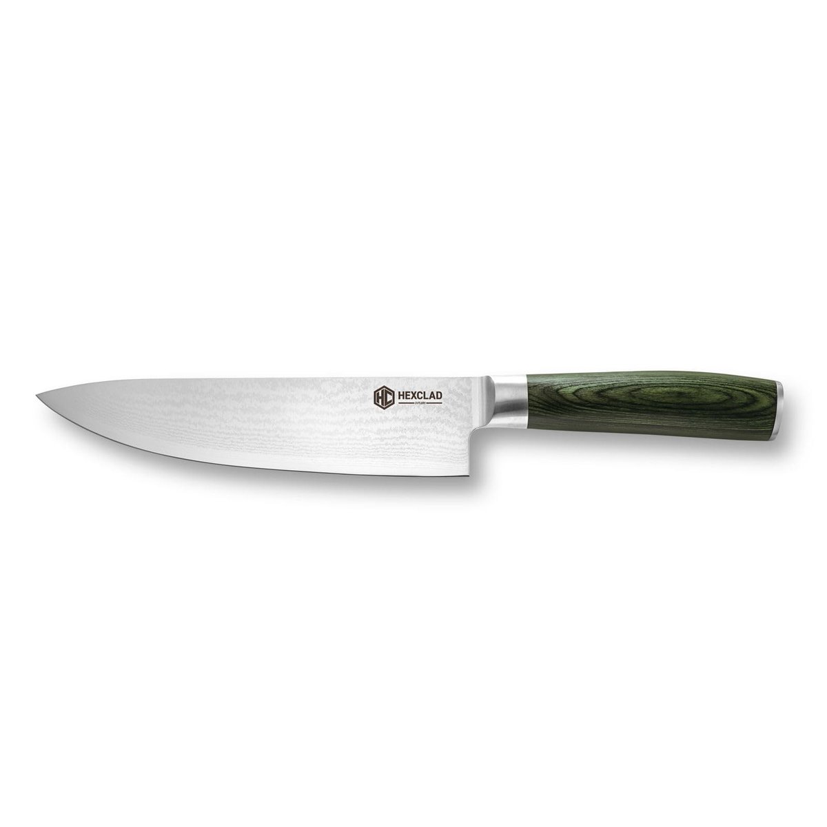 Hexclad Hexclad kokkekniv 67-lag Damaskus 20 cm Grønn