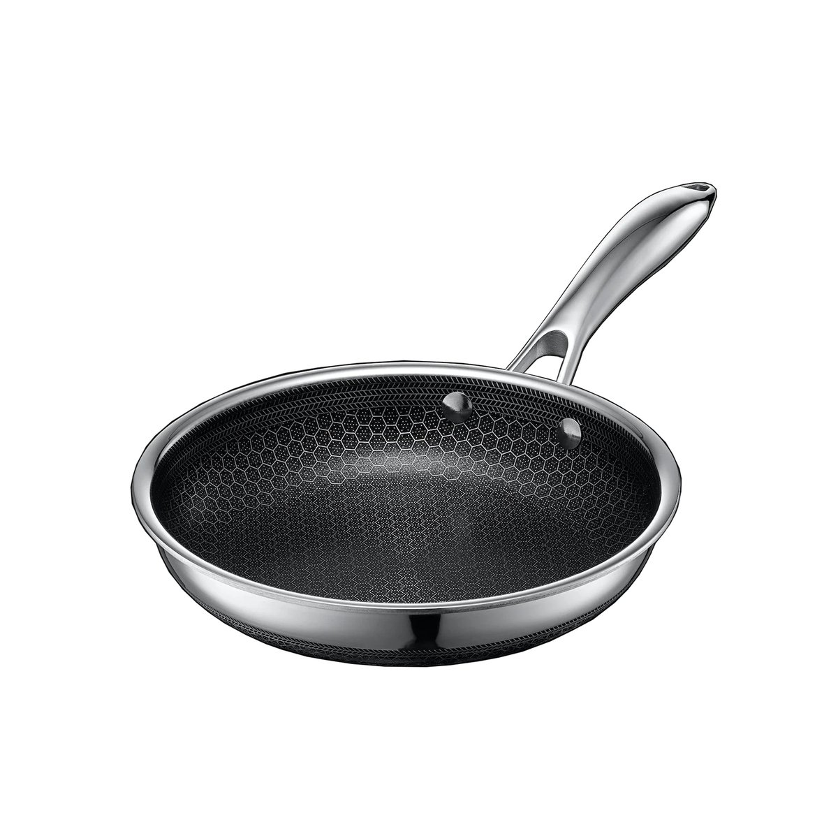 Hexclad stekepanne hybrid Ø20 cm | Skandinavisk Design | Stekepanner | Sølv
