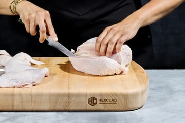 Hexclad utbeningskniv damaskus 15 cm - Sølv - Hexclad