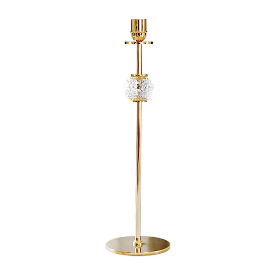 Hilke Collection Alba lysestake 40 cm Solid messing og glass