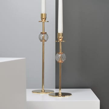 Alba lysestake 40 cm - Solid messing og glass - Hilke Collection