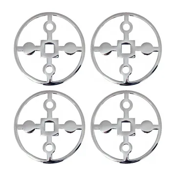 Anima Gemella glassunderlag 4-pakning  - Nikkelbelagt messing - Hilke Collection