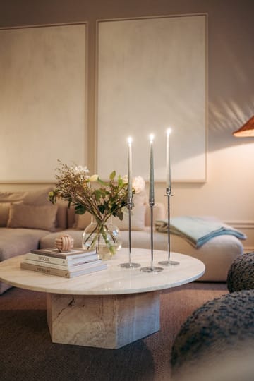 Chiaro Di Luna lysestake 30 cm - Nikkelbelagt messing - Hilke Collection