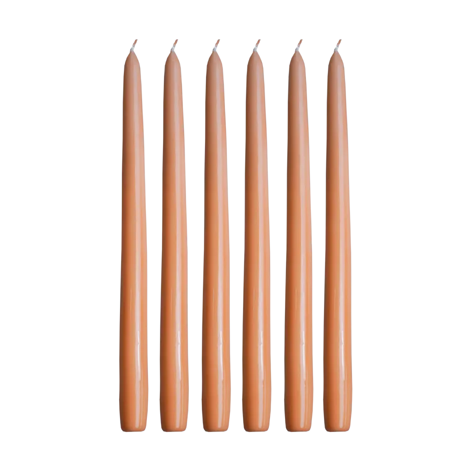 Herregårdslys 30 cm 6-pakning, Aprikos Hilke Collection