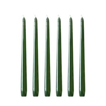 Herregårdslys 30 cm 6-pakning - Mørkegrønn - Hilke Collection