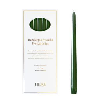 Herregårdslys 30 cm 6-pakning - Mørkegrønn - Hilke Collection