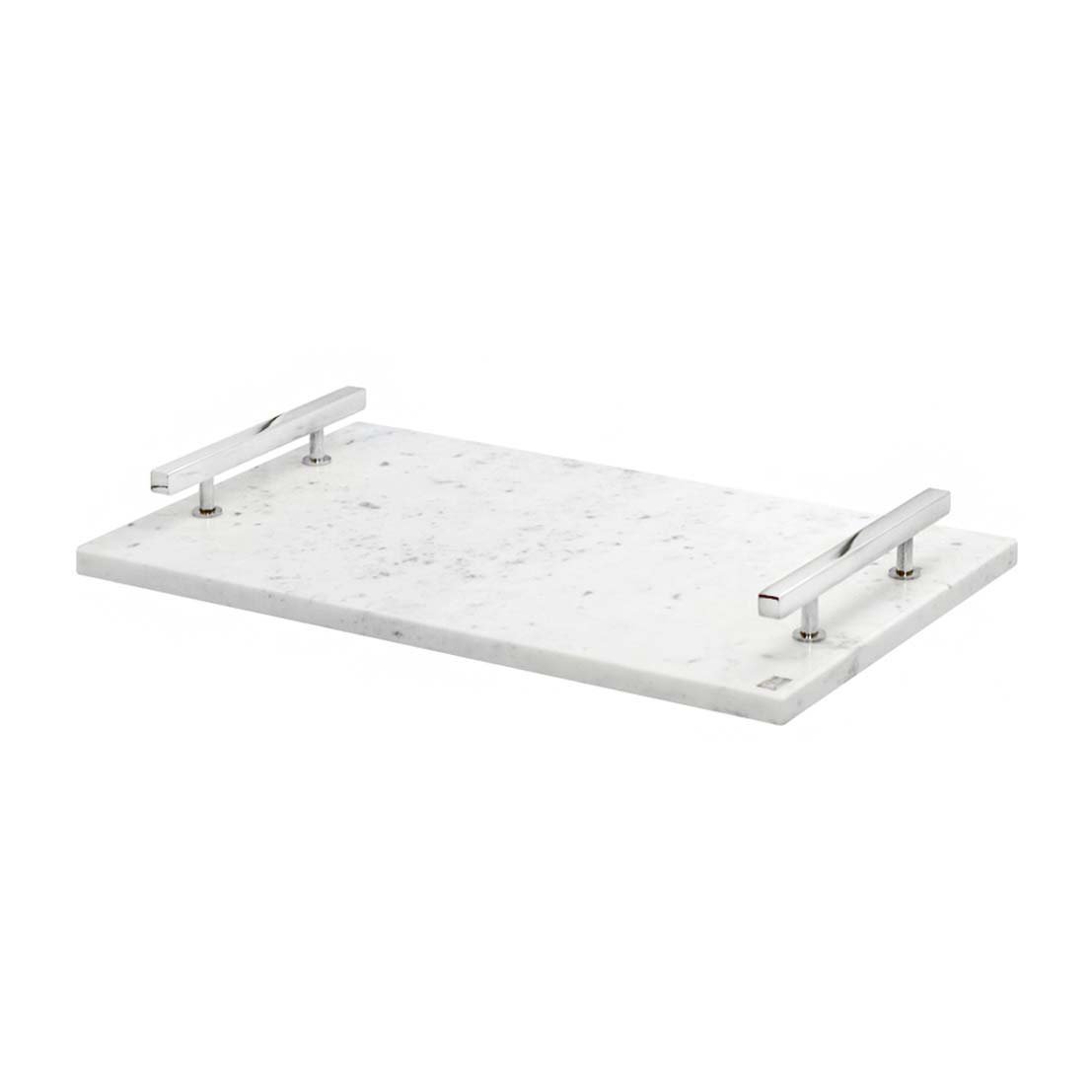 Hilke Collection Hilke Collection brett 40,5 x 25,5 cm Hvit marmor-nikkelbelagt messing