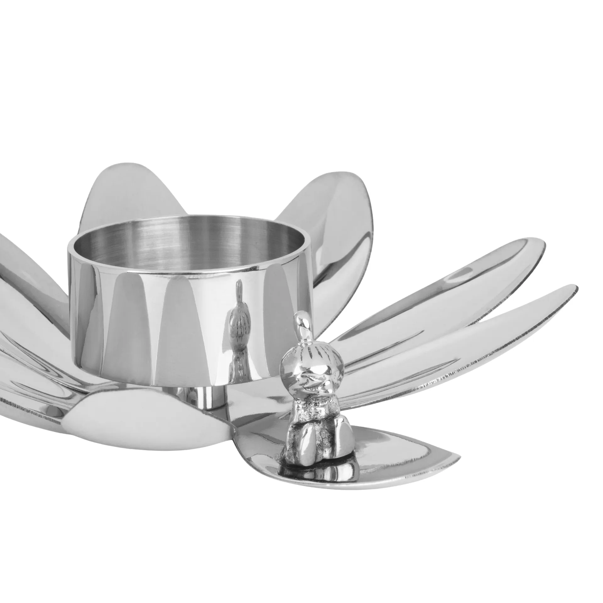 Hilke X Mumin Lille My lysestake, Forkrommet messing Hilke Collection